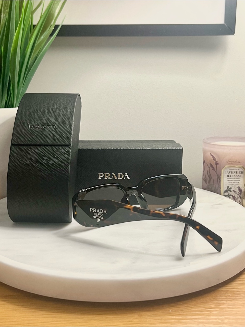 PRADA Sunglasses Small Geometric Symbole In Acetate Tortoise PR 17WS - Picture 2 of 3